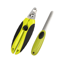 Kit d'outils de toilettage professionnel 6 pièces pour animaux de compagnie brosses autonettoyantes ensemble de peignes matière plastique en acier inoxydable pour le toilettage des chiens et chats