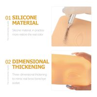 Silicone sourcil tatouage pratique peau microlame maquillage peau tranche sourcil modèle eyeliner tatouage latex peau
