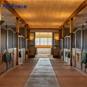 Écurie à chevaux Anping en bambou avec revêtement en poudre, vente en gros d'écuries à chevaux, <span class=keywords><strong>abri</strong></span> pour chevaux, stalles, granges - Product Image 6