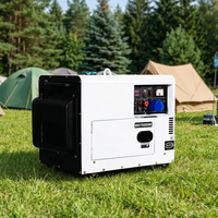 Générateur diesel portable super silencieux Poweronly 2kw 5kw 6kw 8kw 10kw, petit modèle, pour extérieur, avec ATS et démarrage à distance