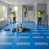 Gazon artificiel temporaire Correx, protection réutilisable, rouleaux pour la décoration intérieure