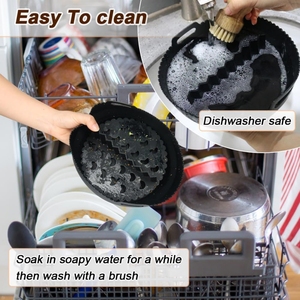 Accessoires pour <span class=keywords><strong>friteuse</strong></span> à air en silicone pliable, bols réutilisables, plaque de cuisson, four pour <span class=keywords><strong>friteuse</strong></span> à air de 3 à 5 litres, doublures de panier, pot - Product Image 5
