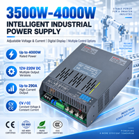 Alimentation industrielle à découpage 4000W 12V 24V 48V 110V 220V CC réglable CV CC avec affichage numérique et télécommande