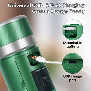 Machine <span class=keywords><strong>à</strong></span> café expresso portable rechargeable, chauffage rapide USB, pour les voyages, le camping, la maison, le bureau, avec <span class=keywords><strong>mousseur</strong></span> <span class=keywords><strong>à</strong></span> <span class=keywords><strong>lait</strong></span> - Product Image 4