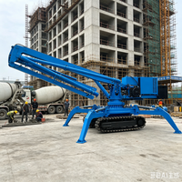 Lance de placement de béton mobile hydraulique pour applications de construction à haute efficacité