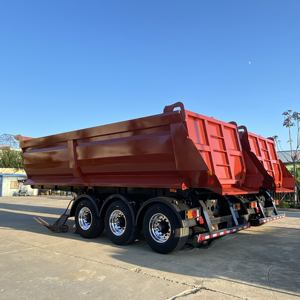 Promotion : Semi-<span class=keywords><strong>remorque</strong></span> benne <span class=keywords><strong>basculante</strong></span> 30-100 tonnes à 2/3/4 essieux arrière - Product Image 2