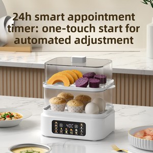 Cuiseur à œufs grande capacité pour la maison, cuiseur à œufs portable, cuiseur vapeur électrique multifonctionnel, machine à petit-déjeuner à double couche avec minuterie - Product Image 3