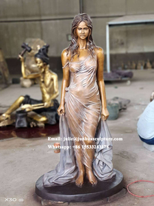Estatua Moderna Romántica de Bronce de Pareja Desnuda Besándose, <span class=keywords><strong>Escultura</strong></span> Realista de Hombre y Mujer en Latón - Product Image 5