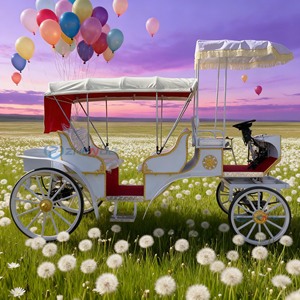 Fantastique calèche électrique de style européen pour la visite des monuments, calèche de conte de fées Victoria pour la princesse Victoria, calèche de mariage - Product Image 5
