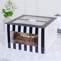 Boîte à gâteau triangulaire légère, de haute qualité, transparente, écologique, élégante, durable, charmante, parfaite pour l'emballage de gâteaux en tranches