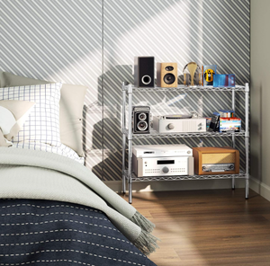 조정 가능한 금속 보관 선반 3 단 와이어 선반 유닛 주최자 와이어 랙 500lbs 용량 주방 차고 - Product Image 5