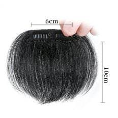 I tergicristalli anteriori da uomo Stick Hair Black Human Hair (WFJ8LEO) - Product Image 1