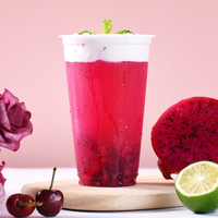 450 Mesh OEM ODM Private Label 1kg 100% wateroplosbaar Dragon Fruit & Pitaya poeder met vitamine, vacuüm verpakt in fles