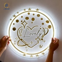 Fabricante tienda NameSign Led tablero iluminado Dropshipping personalizado Backlitglow acrílico logo neón signo para salón Barbero señalización