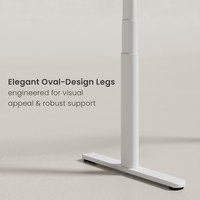 Table intelligente à double moteur, électrique, ergonomique, réglable en hauteur, avec colonnes ovales à trois niveaux, pour un travail debout – Vente chaude
