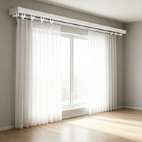 Système de rail de rideau double caché de haute qualité pour la décoration des fenêtres de la maison