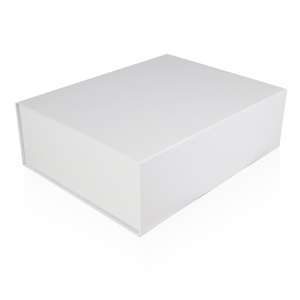 Tùy chỉnh sang trọng <span class=keywords><strong>A4</strong></span> trình bày Hộp quà tặng cá nhân cứng Trắng cứng nhắc giấy các tông từ lật đóng cửa UV lớp phủ dập nổi - Product Image 6