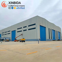 Hangars industriels certifiés en acier, matériau Q355B et prix compétitifs, bâtiments d'entrepôt en acier à vendre