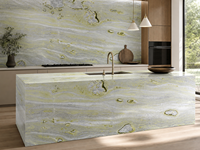 Dalle de marbre vert Connemara irlandais pour mosaïque murale, plan de travail de salle de bain, contour de cheminée, revêtement de colonne et découpe sur mesure