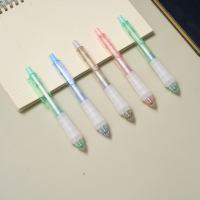 Stylo gel correcteur de posture pour examen étudiant, encre noire à séchage rapide, rétractable, 0,5 mm, outil d'écriture en plastique