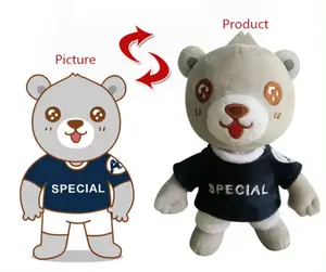 מקצועי באיכות גבוהה plushie מותאם אישית קמע החברה לוגו אנימה בפלאש צעצועי בובות כרית התאמה אישית