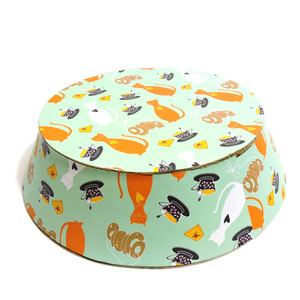 Cartoon Corrugated Cardboard Cat Bed Bowl <b>Scratch</b> <b>Pad</b> Round Pet Bed For Cats Wear Resistant <b>Scratch</b> Resistant - Product Image 4