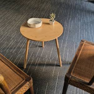 Table basse ronde en bambou Samexi 480x520mm, table à thé moderne faite à la main pour salon, canapé, chambre, balcon - Product Image 4