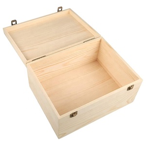 Natural Unfinished wooden gift boxes wood slide top box