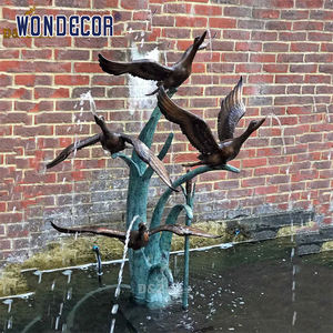 Wondecor sıcak satış yüksek kalite Metal el sanatları ly canlı kuş heykeller ile açık hayvan dolma tasarım zemin üstü - Product Image 2