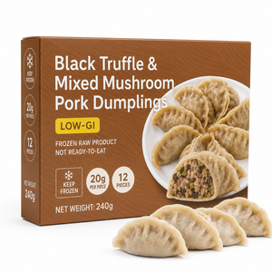 Dumplings au <span class=keywords><strong>porc</strong></span> et aux champignons truffes noires surgelés 240g, préparés, en sac <span class=keywords><strong>de</strong></span> 12 unités pour la vente en gros - Product Image 3