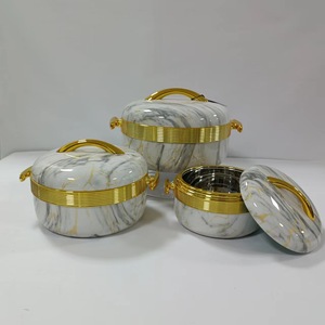 Juego de 3 Ollas Térmicas Apilables con Asa de Bucle y Ranuras, de 1L, 2L y 3.5L, para Servir Comida, Ideales para Celebraciones Musulmanas Eid y Cocina Africana - Product Image 3