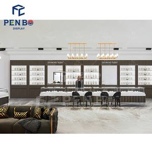 Freistehende Glasvitrine für Juweliergeschäfte in Einkaufszentren, Schmuckvitrine aus Gehärtetem Glas für Werbung im Innenbereich - Product Image 1