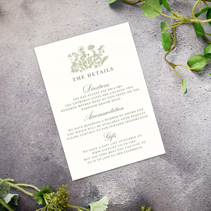 <span class=keywords><strong>Carte</strong></span> d'<span class=keywords><strong>invitation</strong></span> de mariage floral de verdure Fleurs boisées <span class=keywords><strong>Modèle</strong></span> d'<span class=keywords><strong>invitation</strong></span> de mariage élégant, vert sauge - Product Image 3