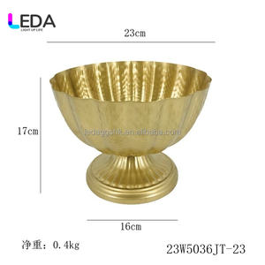 Vase à fleurs en or de style européen, petit et élégant, pour centre de table de mariage, décoration de mariage - Product Image 3