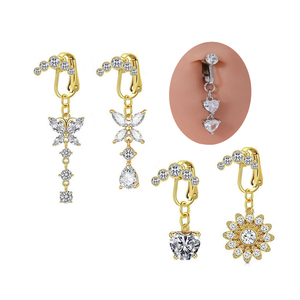 Non percé <span class=keywords><strong>Faux</strong></span> <span class=keywords><strong>faux</strong></span> <span class=keywords><strong>Piercing</strong></span> Clip sur nombril anneau mode corps bijoux <span class=keywords><strong>faux</strong></span> <span class=keywords><strong>ventre</strong></span> <span class=keywords><strong>Piercing</strong></span> pour les femmes - Product Image 1