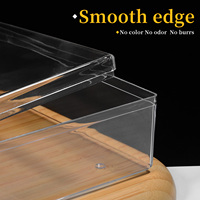 Boîte à gâteau carrée de qualité alimentaire, conteneur transparent en plastique pour desserts, adapté à la pâtisserie, au nougat, aux confiseries et à l'emballage cadeau