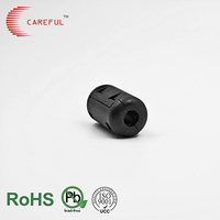 Split Ferrite Clamp Core EMI Filter Power Line Choke for Small Device Cable Noise Suppression 7.2mm Inner Diameter 70C