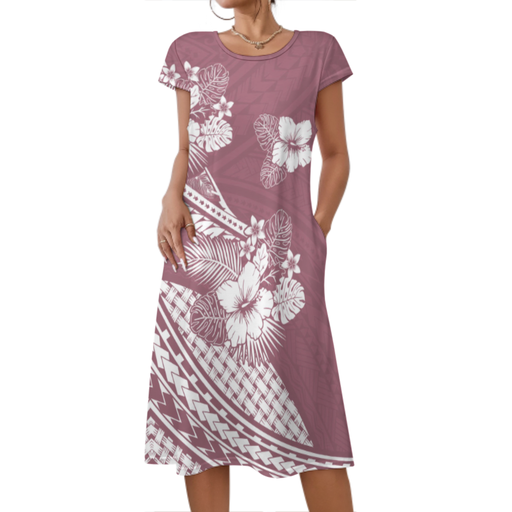 chinese dress ladies Summer Casual Loose Dress Beach Cover Up Long Cami Maxi Dresses with P –  womenboutique