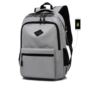 Custom Logo Travel Bag Women Men Business Laptop Backpack Teenagers Girls Boys School Bags With Usb