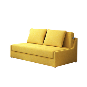 Canapé-lit pliable de 3 places en tissu, meuble de <span class=keywords><strong>Salon</strong></span>, de rangement, gris - Product Image 1