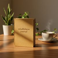 Diario Personalizado de Mindfulness y Autocuidado, Diario de Gratitud y Manifestación, Reflexión Espiritual, Agenda Diaria de Lino