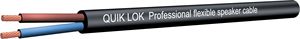 QUIK LOK-CA/225, Bipolar Power Coil <b>Cable</b> for Passive Speakers, MADE in ITALY, 100 m Reel Length, Black Color - Product Image 2