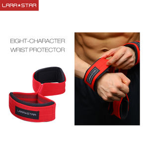 LS0616 şekil 8 sapanlar tipi Fitness eğitim için bileklik kavrama gücü kemer güç ağırlık kaldırma - Product Image 3