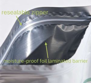 Bolsas de Mylar para Alimentos con Logotipo Personalizado, Tipo Stand-Up, de Aluminio y Plástico para Chicle, Papas Fritas, Alimentos para Mascotas, Impresión por Grabado - Product Image 3