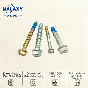 Vis à béton MALAXY M8*100 à tête hexagonale à bride galvanisée à forte adhérence - Product Image 2