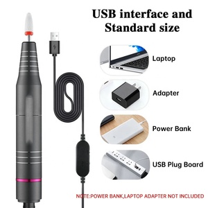 Super nouveau Kit de lime à ongles grise rechargeable électrique pour manucure et pédicure, perceuse à ongles en gel acrylique pour meuleuse et tondeuse - Product Image 4