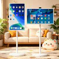 Pantalla Inteligente de 21.5/27/32 Pulgadas, 128GB, con Batería, Android, TV Portátil, Pantalla Táctil, para Gimnasio, Juegos, Transmisiones en Vivo