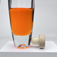 Bouteille en verre à fond épais et col long et fin, anti-fuite, personnalisée OEM, prix d'usine