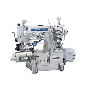 DT600-33AC/EUT/DD Nouvelle machine à coudre à entraînement direct, coupeur droit, coupe-fil pneumatique automatique, lit cylindrique, point de recouvrement, moteur haute vitesse - Product Image 1