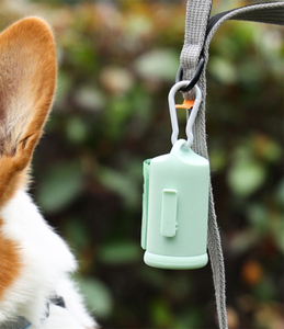 Boîte à sacs à déjections pour animaux de compagnie, portable, en plastique, écologique, pour extérieur, avec clip, pour chien et chat - Product Image 5